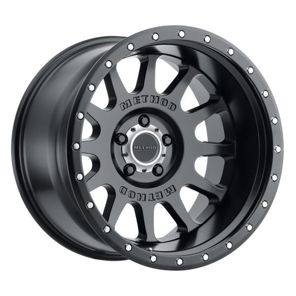 Method MR605 NV 20x10 -24mm Offset 5x5.5 (5x139.7) 108mm CB Matte Black Wheel