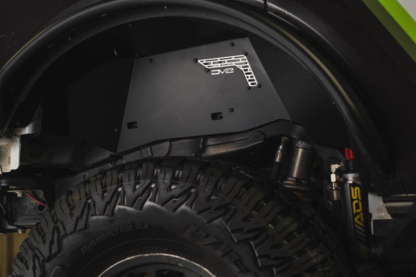 DV8 Offroad 2021-2025 Ford Bronco Rear Aluminum Inner Fenders - Black