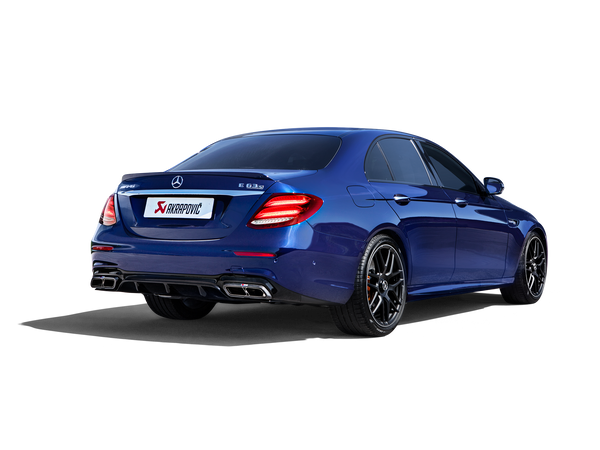 Akrapovic 2017 - 2020 Mercedes Benz E63 (W213/S213) Evolution Line (Titanium) & Link Pipe w/ Gloss Carbon Fiber Tips