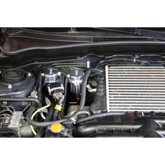 Moroso 2008 - 2014 Subaru WRX Air/Oil Separator Catch Can - Billet Aluminum