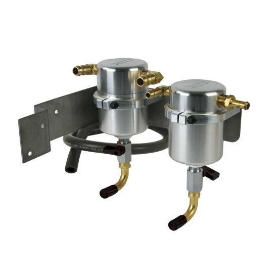 Moroso 2008 - 2014 Subaru WRX Air/Oil Separator Catch Can - Billet Aluminum