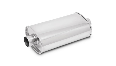 Vibrant StreetPower Oval Muffler  5in x 9in x 15in long body 3in inlet I.D. x 3in outlet Center-Center