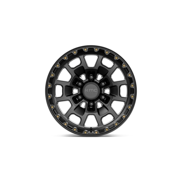 KMC KM718 SUMMIT Satin Black 17x8.5 0 Offset 6x139.7mm 106.1mm