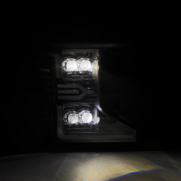 AlphaRex 2020 - 2022 Ford F-250/350/450 SD NOVA-Series LED Proj Headlights Bk w/Actv Light SeqSig & SBDRL