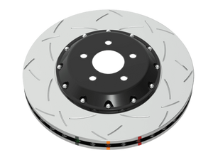 DBA 2017 - 2023 Tesla Model 3 (w/355mm Front Rotor) Front 5000 Series 2-Piece Slotted Rotor w/Black Hat