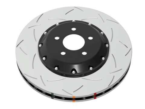 DBA 2017 - 2023 Tesla Model 3 (w/355mm Front Rotor) Front 5000 Series 2-Piece Slotted Rotor w/Black Hat