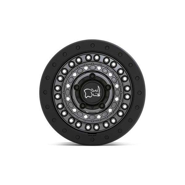 Black Rhino BARRICADE Gun Black W/ Black Rock Guard 18x9 +10 6x120mm 67.1mm
