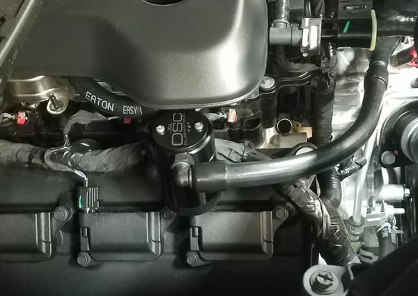 J&L 2019 - 2026 Dodge Ram 1500 5.7L Oil Separator 3.0 Black / Clear