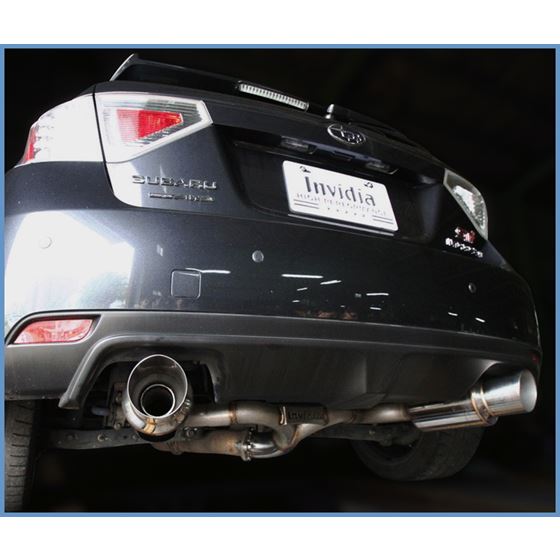 Invidia N1 Cat Back Exhaust - Subaru STI Hatchback 2008-2014 / WRX Hatchback 2011-2014