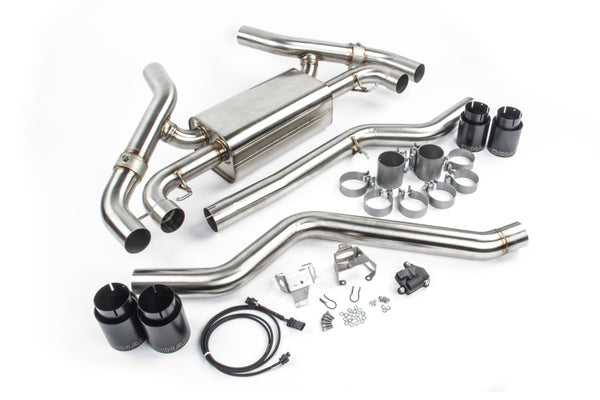 Dinan 2020 - 2024 BMW M340i/M440i (G20/G22/G23/G26) Free Flow Axleback Exhaust System - Black Tips