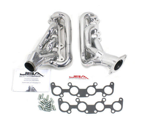 JBA 2015 - 2022 Ford Mustang GT 5.0L 1-3/4in Stainless Steel Silver Ceramic Shorty Header