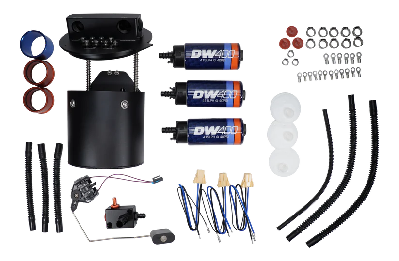 DeatschWerks X3 Series Fuel Pump Module w/ Triple DW400 Fuel Pumps for 2011-2024 Ford Mustang