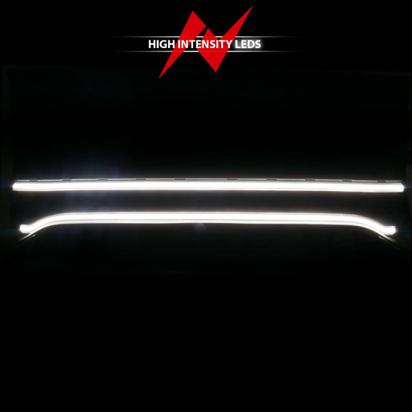 ANZO 2015 - 2023 Dodge Charger Black LED Grille w/ Initiation & Running Light/DRL Bar