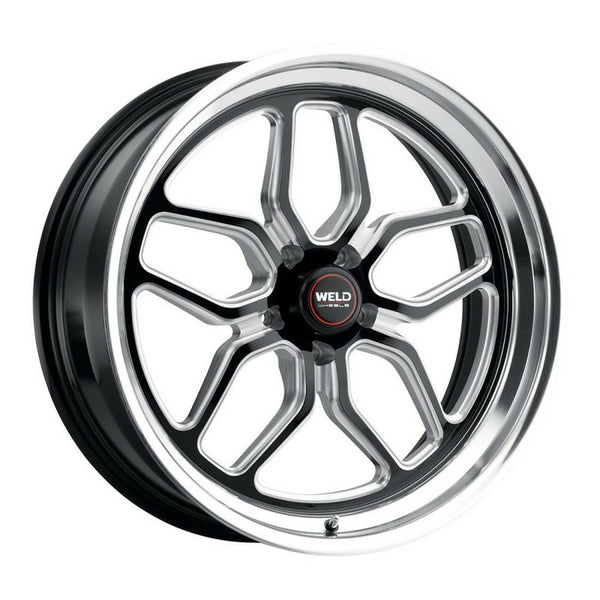 Weld Racing 17x10 Laguna Drag 5x120 ET42 BS7.2 Gloss BLK MIL DIA 78.1