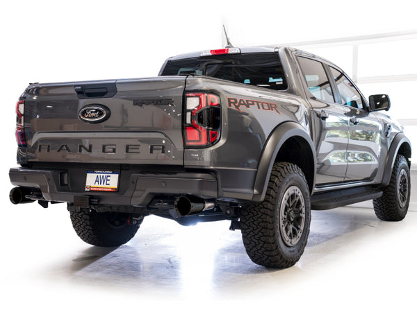 AWE 2024+ Ford Ranger Raptor 3.0L Switchpath Cat-Back Exhaust - Diamond Black Tips