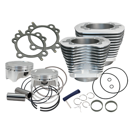 S&S Cycle 98" Bolt-In Big Bore Kit for 1999-'2006 Harley Davidson Big Twins - Silver Finish