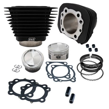 S&S Cycle 883 to 1200cc Conversion Kit for 1986-2019 Harley Davidson ® Sportster® Models - Wrinkle Black Finish
