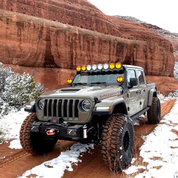 KC HiLiTES 2021 + Jeep Wrangler 392/Gladiator Mojave Gravity LED Pro6 50in. Light Bar Kit