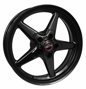 Race Star 92 Drag Star Bracket Racer 18x5 5x120 BC 2.00BS Gloss Black Wheel