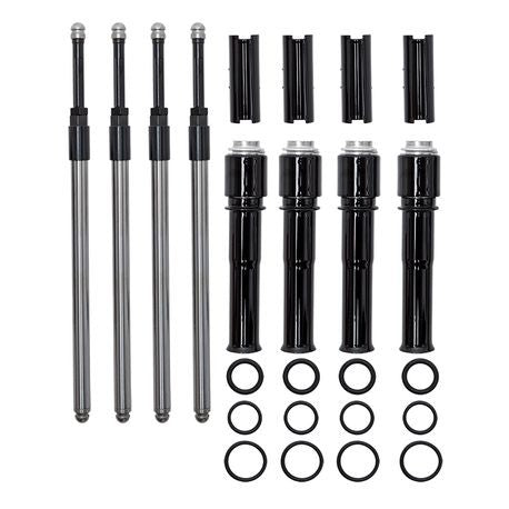 S&S Cycle 2017+ Harley Davidson M8 Models Quickee Pushrods w/ Gloss Black Covers