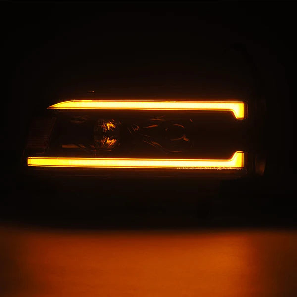 AlphaRex 1994 - 2001 RAM 1500 / 2500 / 3500 LUXX LED Projector Headlights Black w/Activ Light/Seq Signal/SB DRL