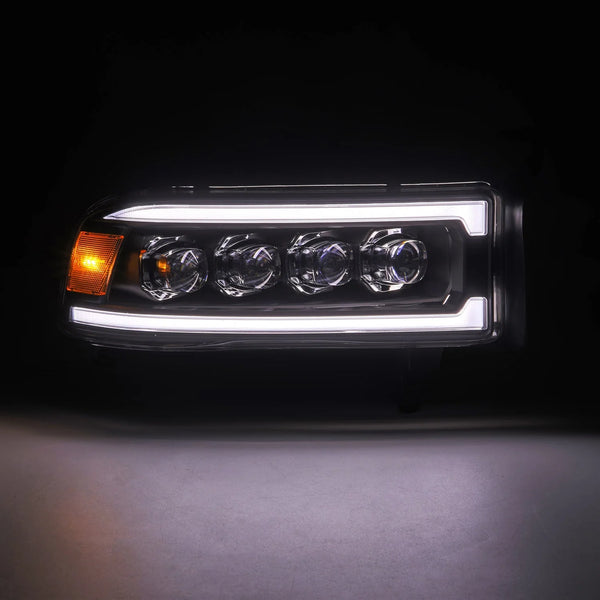AlphaRex 1994 - 2001 RAM 1500 / 2500 / 3500 NOVA LED Projector Headlights Blk w/Activ Light/Seq Signal/SB DRL