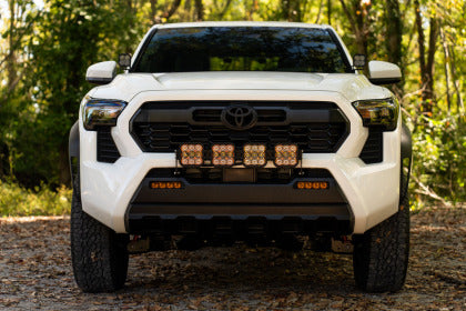 Diode Dynamics 2024 + Toyota Tacoma SS5 Grille CrossLink Lightbar Kit - Sport White Combo