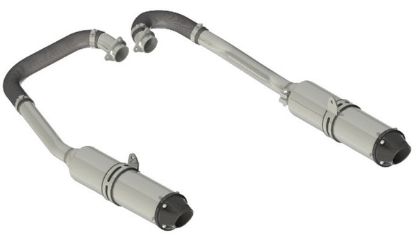 MBRP 2011 - 2014 Polaris RZR 900 (All Models) Complete Dual Exhaust System Header-Back