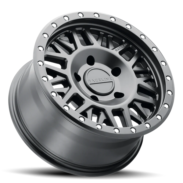 Raceline 951B Ryno 17x9in / 5x127 BP / -12mm Offset / 78.1mm Bore - Satin Black Wheel