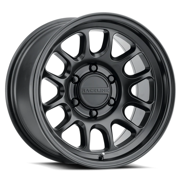 Raceline 958B Rogue 17x8.5in / 6x139.7 BP / 25mm Offset / 106.1mm Bore - Satin Black