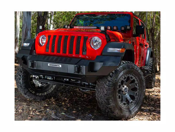 Go Rhino 2007 + Jeep Wrangler JL/JLU/JK/JKU/Gladiator JT Trailline Front Full Width Bumper