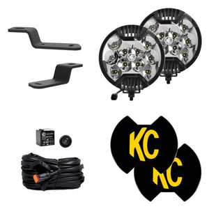 KC HiLiTES 2021 + Ford Bronco SlimLite LED 2-Light System Ditch Light Kit