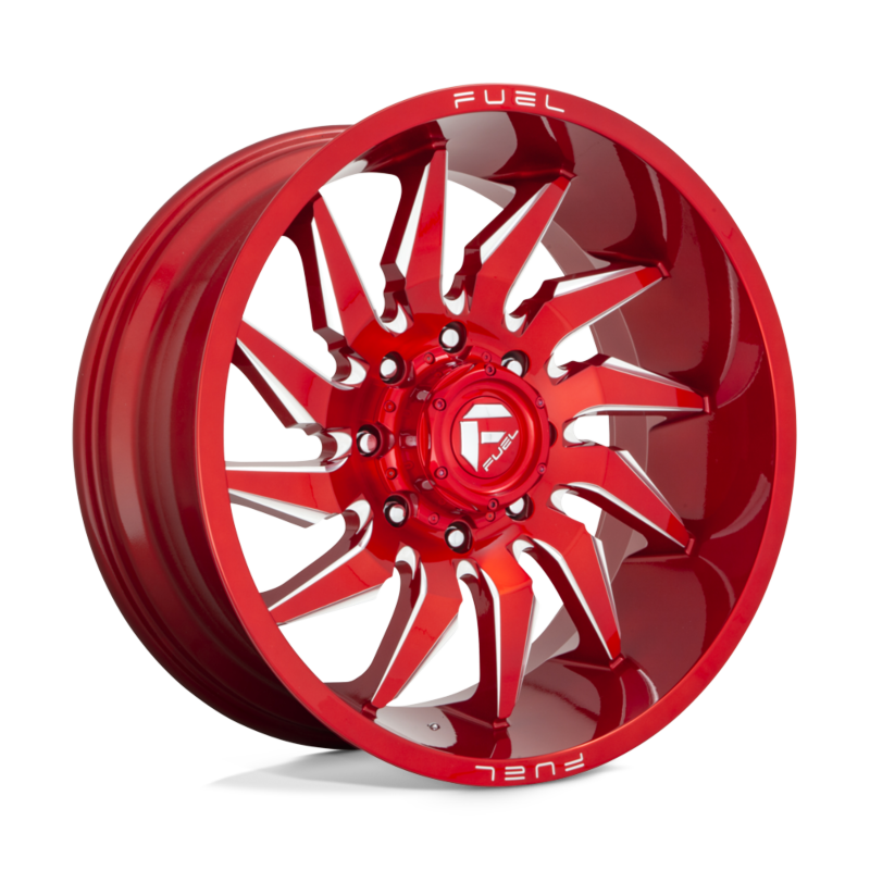 Fuel Offroad D745 SABER Candy Red Milled 22x10 -18 8x170mm 125.1mm