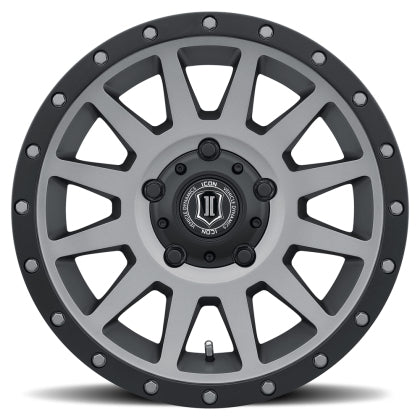 ICON Compression 17x8.5 5x150 25mm Offset 5.75in BS 110.1mm Bore Titanium Wheel