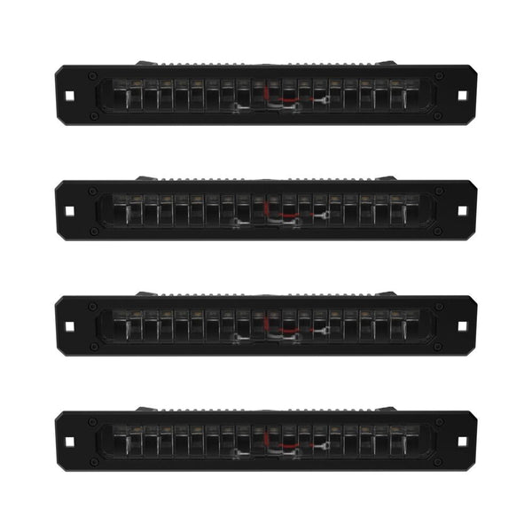 KC HiLiTES Platform One Profile 10in. SideCast Flush Mount Lights (Does Not Include Rack)