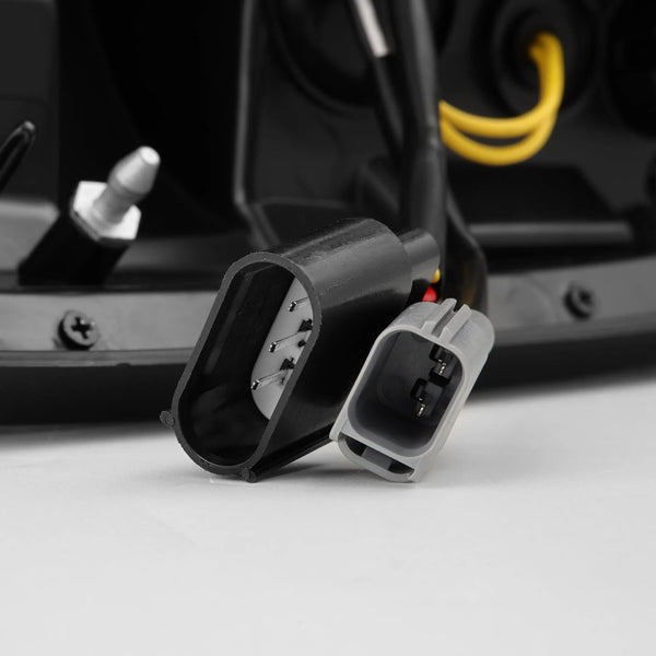 AlphaRex 1997 - 2003 Ford F150 / 1999 - 2016 Ford F250/F350/F450/F550 LUXX-Series LED Tail Lights - Alpha-Black