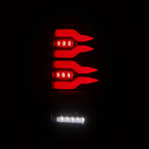 AlphaRex 1997 - 2003 Ford F150 / 1999 - 2016 Ford F250/F350/F450/F550 LUXX-Series LED Tail Lights - Alpha-Black