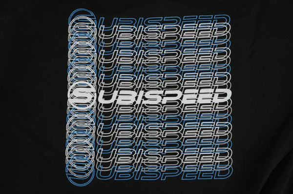Subispeed Repeated Logo Hoodie Black Large