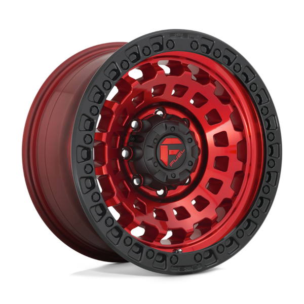 Fuel Offroad D632 ZEPHYR Candy Red Black Bead Ring 17x9 -12 8x170mm 125.1mm