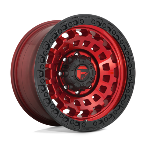 Fuel Offroad D632 ZEPHYR Candy Red Black Bead Ring 17x9 -12 8x170mm 125.1mm