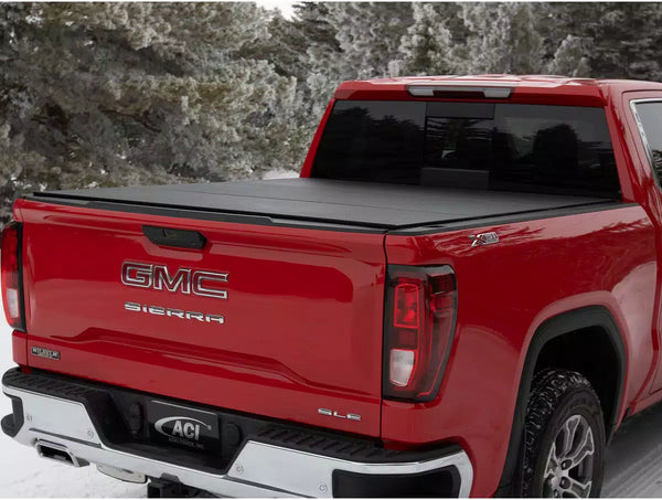 Access 2019 + Chevrolet/GMC Silverado / Sierra 1500 5ft 8in Bed LOMAX Folding Hard  Tonneau  Cover - (w/o Bedside Storage Box)