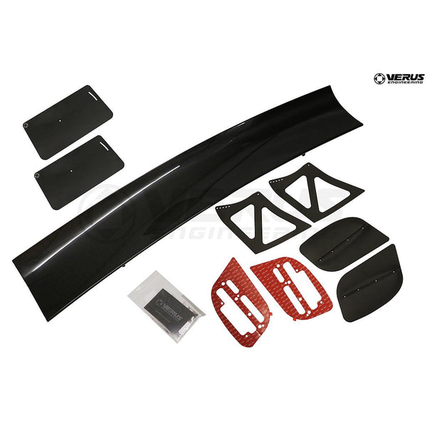 Verus UCW Rear Wing Kit - Subaru STI (GV) With Carbon End Plates
