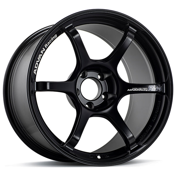 Advan RG-4 17x8.0 / +54 Offset / 5x114.3 / 73mm Bore / Semi Gloss Black
