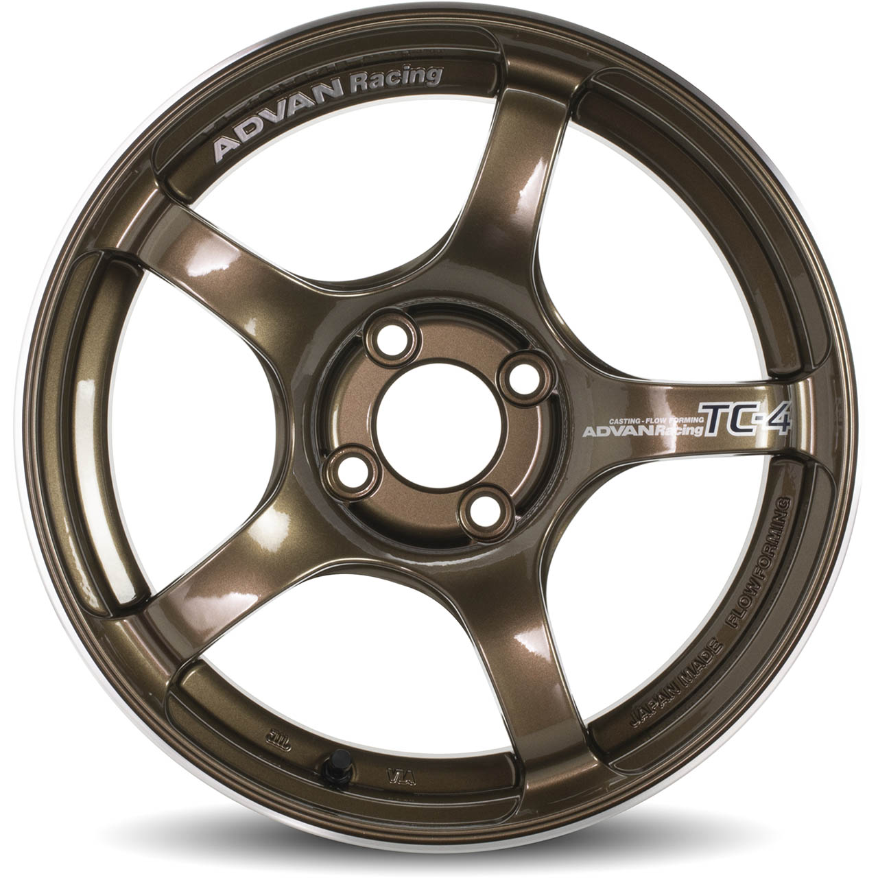 Advan TC4 18x9.5 +45mm 5x114.3 Umber Bronze and Ring Wheel