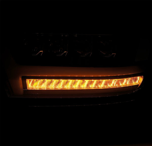 AlphaRex 2019 + Ram 1500 NOVA LED Proj Headlights Plank Style Gloss Blk w/Activ Lght/Seq Signal/DRL