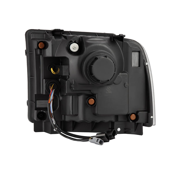 AlphaRex 2005 - 2007 Ford Super Duty/Excursion NOVA-Series LED Projector Headlights Alpha-Blk w/Activ Ligh