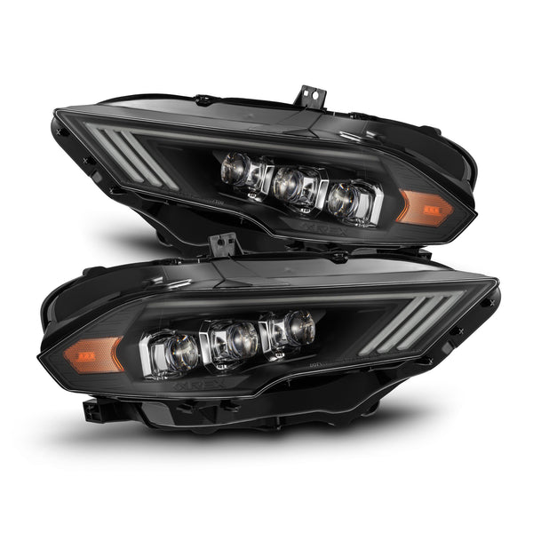 AlphaRex 2018 - 2023 Ford Mustang NOVA-Series LED Projector Headlights Black