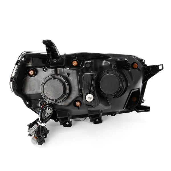 AlphaRex 2010 - 2013 Toyota 4Runner LUXX LED Projector Headlights Plank Style Black w/Seq Signal/DRL