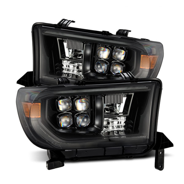 AlphaRex 2007 - 2013 Toyota Tundra / 2008 - 2017 Sequoia NOVA LED Proj Headlights Alpha-Black w/Activ Light/Seq Signal/DRL