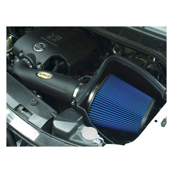 Airaid 2004 - 2015 Nissan Titan / Armada 5.6L MXP Intake System w/ Tube (Dry / Blue Media)